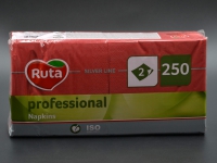 Серветка  "Ruta" / 33*33см / 2-шарова / червона / 250шт