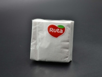 Серветка  "Ruta" / 24*24 см / 2-шарова / біла / 40 шт