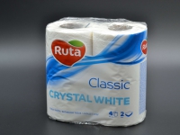 Туалетний папір "Рута" / Classic / 2-шаровий / білий / 4шт