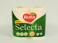 Туалетний папір Рута Selecta  3-сл белая 4 шт\14