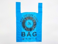 Пакет поліетиленовий майка "BAG" / 36*55см / синій / 100шт