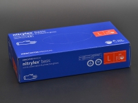 Рукавички нітрилові "NITRYLEX" Basic / сині / без пудри / не стерильні  / розмір-L / 50пар