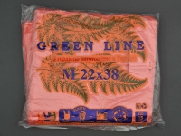 Пакет фасувальний майка "GREEN LINE" / 22*38см / до 15мкм / червона /