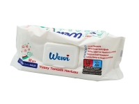 Серветки вологі для прибирання Wewi / з клапаном / Універсальні / 50 шт