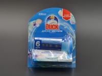 Cтікер-диск з ручкою для унітазу "Duck" / Морська свіжість / 6 шт