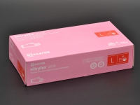 Рукавички нітрилові "NITRYLEX" / рожеві / без пудри / не стерильні  / розмір-L / 100шт