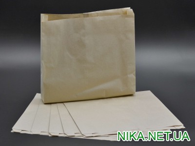 Пакет паперовий / 330*330*60мм / коричневий / 100шт