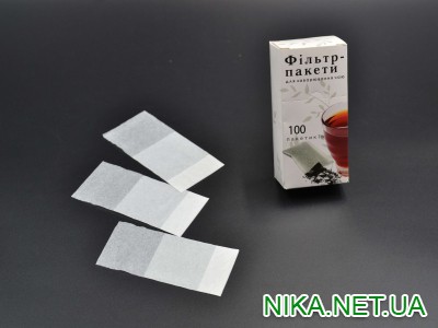 Фільтр-пакети для чаю НІ.КА 100 шт Малі 13 х 6,5.