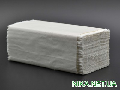 Рушник паперовий "НІ.КА" / VV-складання / 2-шарові / білий / 150шт
