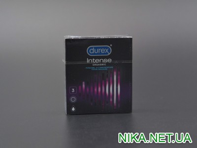 Презервативи латексні "Durex" / Intense orgasmic / рель'єфні / 3 шт