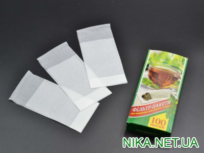 Фільтр-пакети для заварювання чаю / Малі / 65*135мм  / 100шт