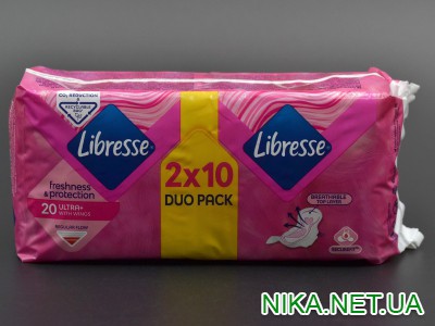 Прокладки "Libresse" / Freshness & protection / Ultra+ / 20шт