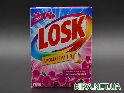 Пральний порошок "Losk" / Автомат /  Малазійські квіти / 400 г