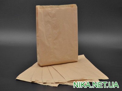 Пакет паперовий коричневий / 220*350*60 мм / 500 шт