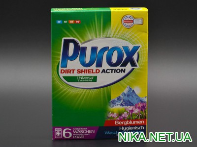 Пральний порошок "Purox" / Universal / Автомат / Гірські квіти / 420 г