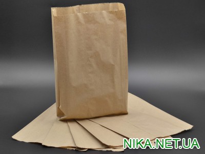 Пакет паперовий коричневий / 240*400*40 мм / 100 шт