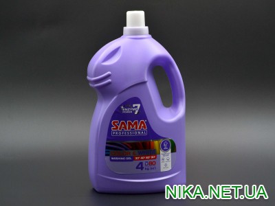 Гель для прання "SAMA" Color&White  4 кг