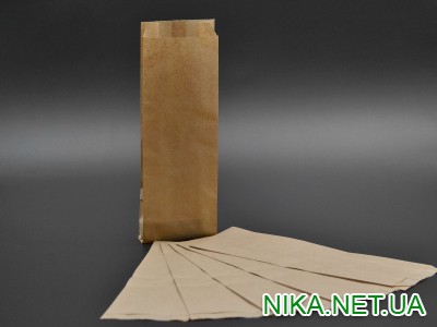 Пакет паперовий / 100*280*40мм / коричневий / 1000шт